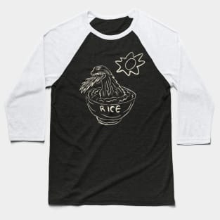 Dino Rice Baseball T-Shirt